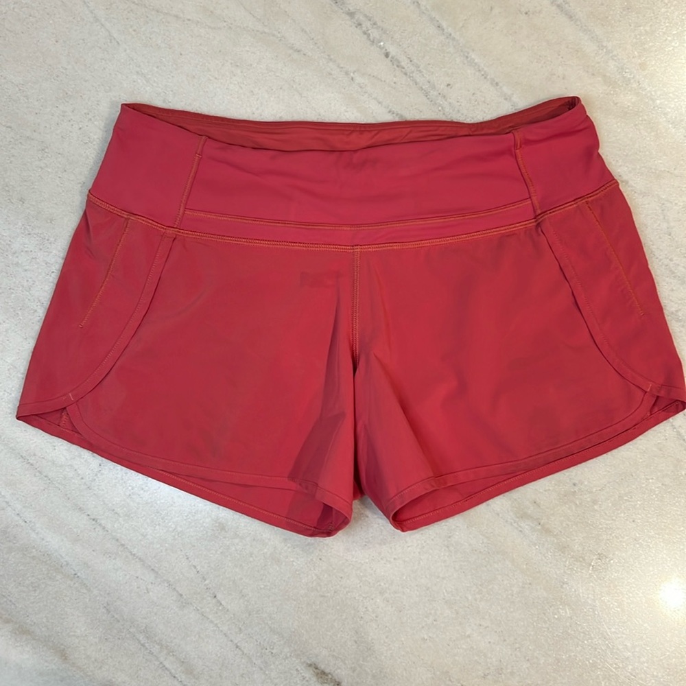 lululemon athletica Run Times Short Fireside Red Size 6